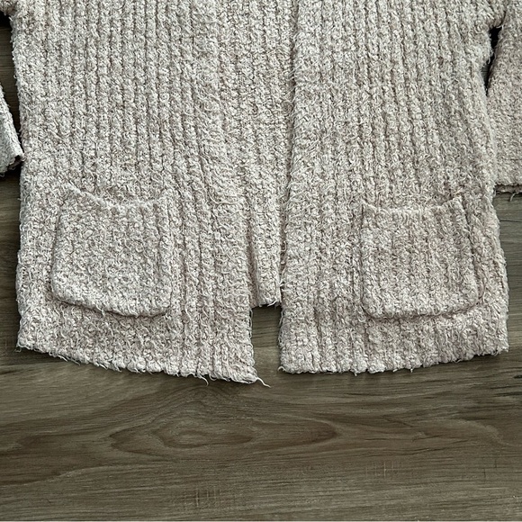 PEIMARK Knit Open Front Cardigan Light Pastel Beigy Pink Women’s Sz Large - Picture 7 of 9
